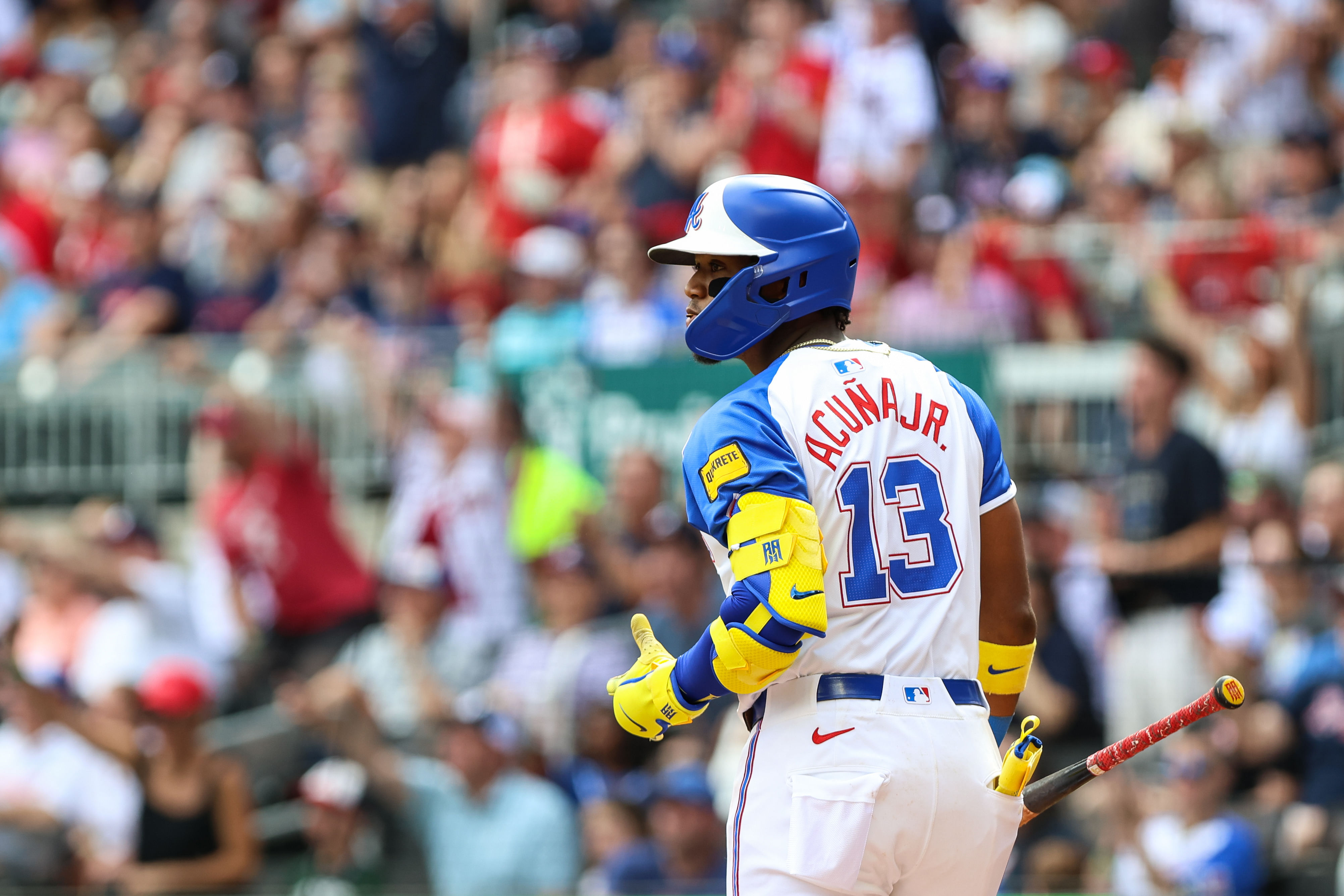 Ronald Acuna Jr.'s season is in full swing - Source: Imagn